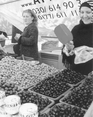 The Turkish Market, with more kinds of olives than I knew existed!