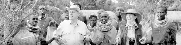 The Maasai villagers were warm, inviting us to join them in tribal dances.