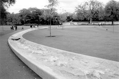 This fountain is Princess Diana’s Memorial — Kensington Gardens, London. 