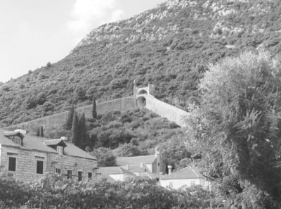 The “great” wall in Ston, Croatia