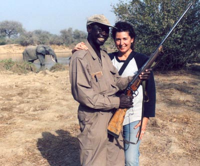 Armed guides accompany visitors on morning and evening walking safaris in the Mole Game Reserve, Ghana’s premier wildlife park.