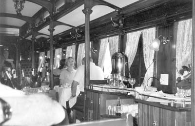 Rovos Rail dining car.