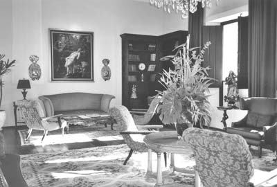 Reception room of Hotel Convento do Carmo.