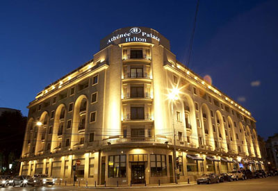 Bucharest’s Athénée Palace Hilton was originally styled after the fashionable Paris hotels Le Maurice and the Ritz. During WWII it was a hotbed of intrigue. Photo courtesy of the Athénée Palace Hilton