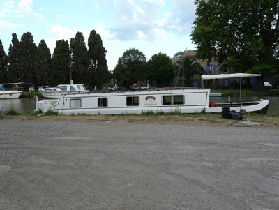 Our narrowboat, St. Chinian. 