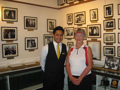 The museum room at the Manila Hotel.