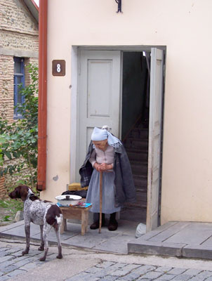 A moment captured on a street in Sighnaghi, Georgia.