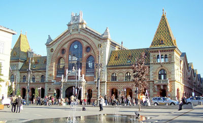 The expansive, ornate City Market in Pest — Hungary. Photos: Keck