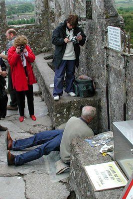 Tourists come in droves to smooch Ireland’s Blarney Stone (said to make you silver-tongued), but I’d rather kiss a horse. Photo: Steves