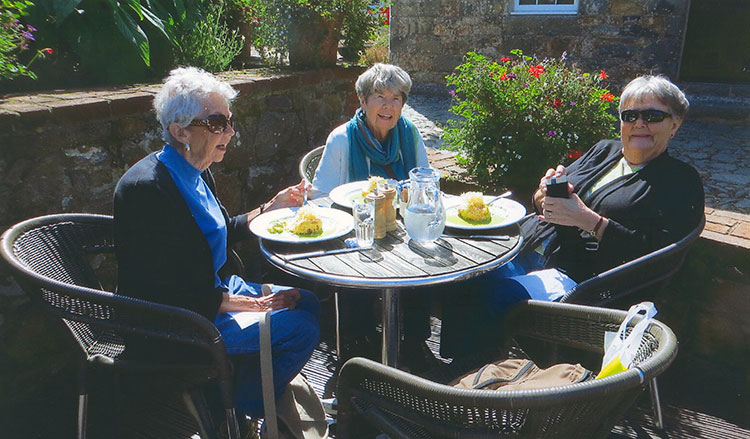 Eating potato peel pie in Guernsey.