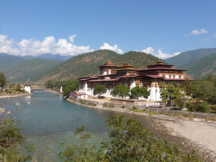 Punakha Dzong, considered to be Bhutan’s most impressive building.