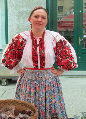 Woman selling honey at the street market in Zagreb, Croatia. Photos: Phelan