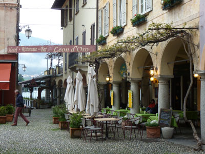 The picturesque lakeside town of Orta San Giulio was our first stop after departing Milan.