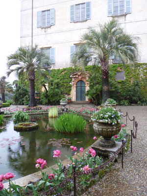 Even in the rain, the gardens on Isola Madre, complete with perching peacocks, were lovely.