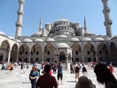 The Blue Mosque in Istanbul, Turkey.