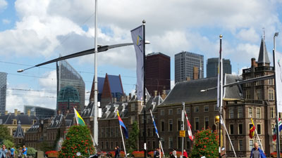 Contrasting the old with the new in The Hague.