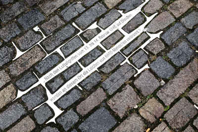 Reminders of the Dresden bombing permeate a visit, from reconstructed buildings to the very ground you walk on.