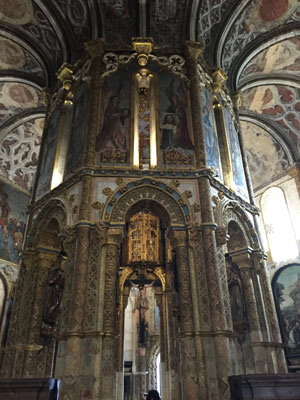 12th-century Romanesque polygonal church built by the Knights Templar in the Convento de Cristo — Tomar, Portugal. Photo by Robin Ilardi