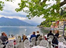 The town of Varenna on Lake Como is the perfect place to savor a lakeside meal or aperitivo.