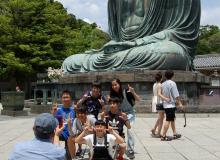 The bronze Great Buddha at Kotoku-in Temple in Kamakura was one of many stops worth a picture on a week-long tour of Japan. Photo by David Tykol