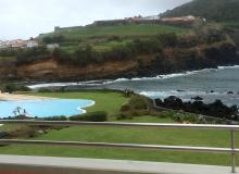 Picturesque view from the window of our room at the Terceira Mar Hotel. Photo by Steve Plotkin