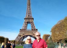 We still do the touristy things, like visiting the Eiffel Tower.