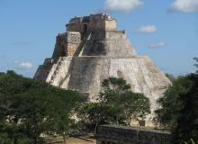 Uxmal’s Casa del Adivino (Pyramid of the Magician). 