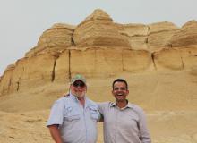 R.C. with Ibrahim Morgan near Cairo. Photo by Donna Pyle