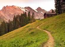 A winding path in Switzerland's Berner Oberland region. Photo by Rick Steves.