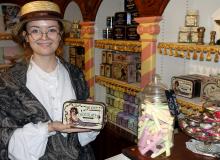 The old-time sweet shop in York's Castle Museum. Photo by Rick Steves.