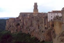 View of Pitigliano, Italy