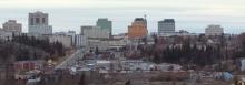 Skyline of Yellowknife. Photos by Grant Oerding