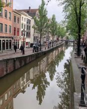 A canal near our Airbnb apartment in the centre of Amsterdam. Photos by Alan T. Ramsay