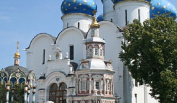 The Dormition  Cathedral in  the Trinity Lavra of  St. St. Sergius