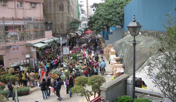 Flower Market Road in Hong Kong. Photo: Cohen