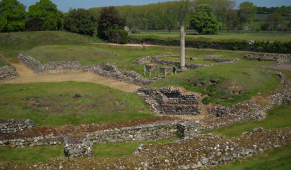 Roman Theatre of Verulamium in St. Albans, England. Photo by Diane Harrison