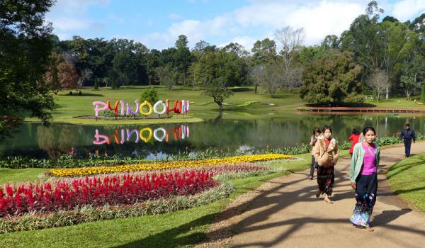 The reflective lake in National Kandawgyi Gardens — Myanmar. Photos: Yvonne Horn