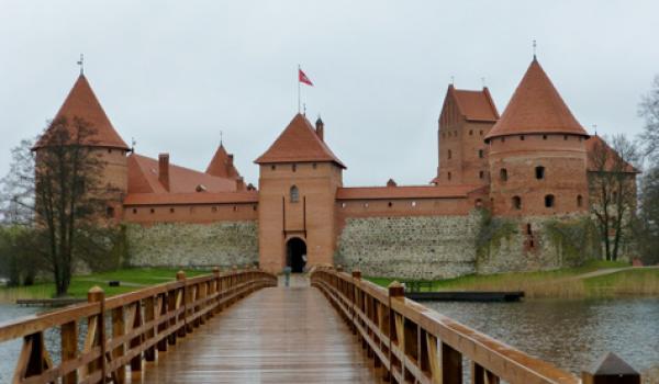 The 14th-century Trakai Island Castle, outside of Vilnius, was recently reconstructed. Photos by Randy Keck   