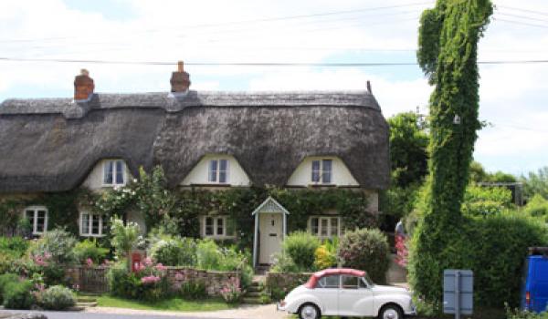 A lovely thatched cottage in Somerset.