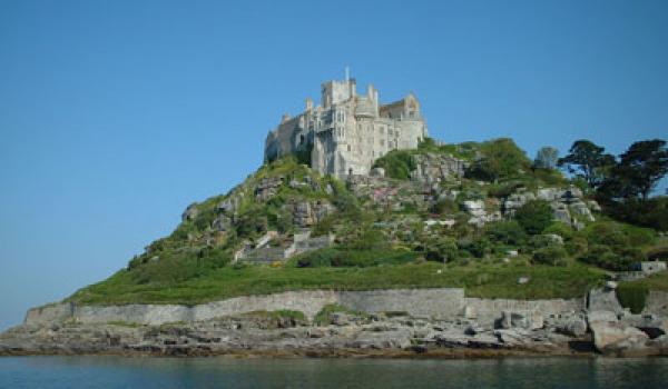 Cornwall’s St. Michael’s Mount is almost a mirror image of Normandy’s Mont- St-M