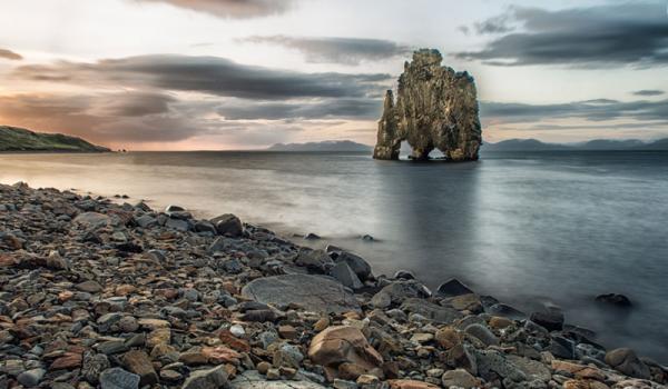 Hvítserkur, a basalt rock formation at Húnafjörður.