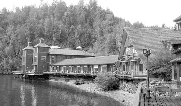 The waterfront Termas de Puyuhuapi Hotel & Resort is nestled in splendid isolation. 