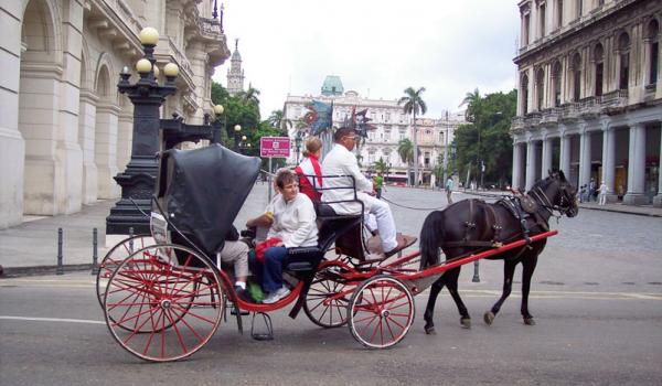 Sightseeing in style in Old Havana. Photos: Keck