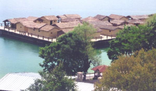 Bay of Bones archaeological site on Lake Ohrid, Macedonia