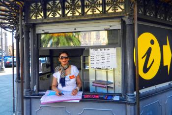 Smart cruisers stop at the local tourist information booth, like this one in Livorno, to get unbiased information for do-it-yourself time in port. Photo by Rick Steves