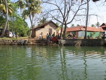 Homes seen on a cruise near Kumarakom. Photo by Richard Felak