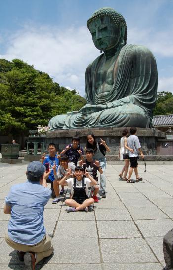 The bronze Great Buddha at Kotoku-in Temple in Kamakura was one of many stops worth a picture on a week-long tour of Japan. Photo by David Tykol