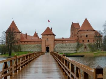 The 14th-century Trakai Island Castle, outside of Vilnius, was recently reconstructed. Photos by Randy Keck   