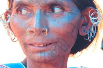 Rasul Kondh woman at the Tuesday market in Kothgarh, Odisha, eastern India. Photos by Claudia Kelly