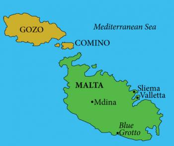 Map of Malta